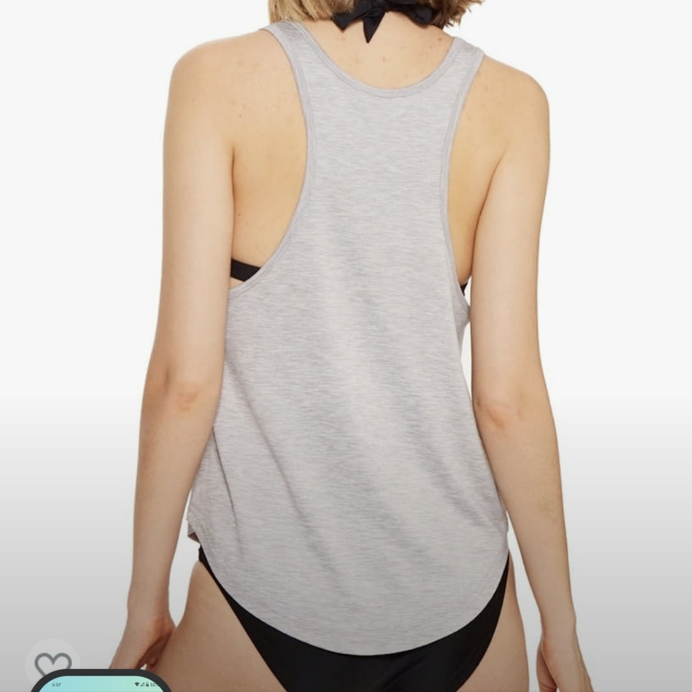 Rip Curl swim surf rash guard top, gray - Picture 2 of 5